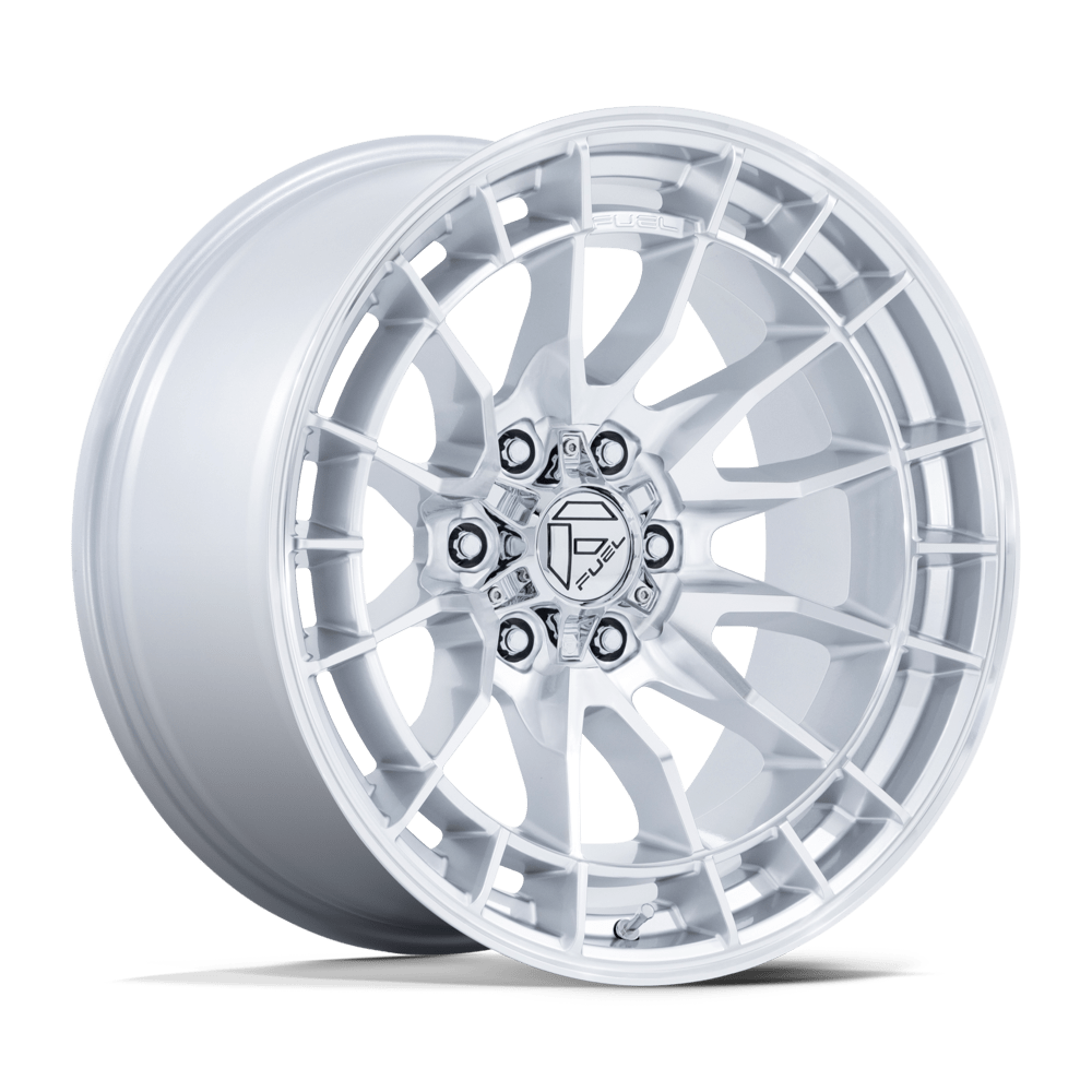 Fuel REVOLT Hyper Silver W/ Machined Face wheel view 4