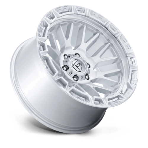 Fuel RAIL Gloss Silver W/ Machined Face wheel view 2