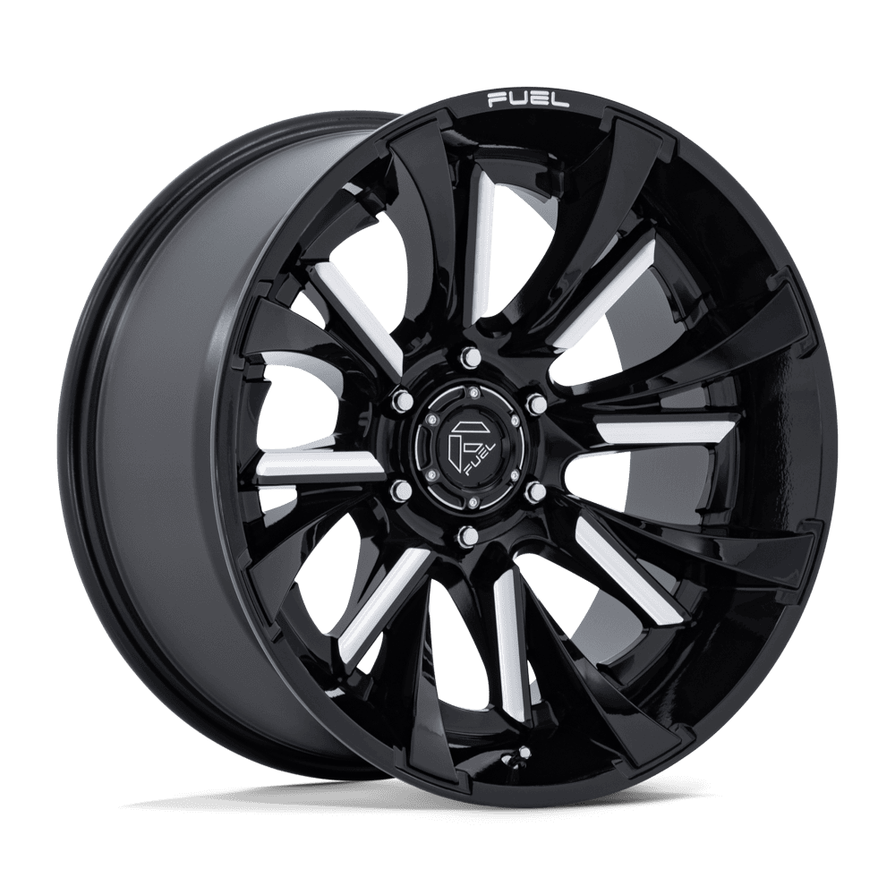 Fuel TANTRUM Gloss Black Milled wheel view 4