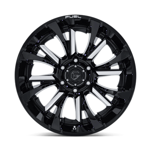 Fuel TANTRUM Gloss Black Milled wheel view 3