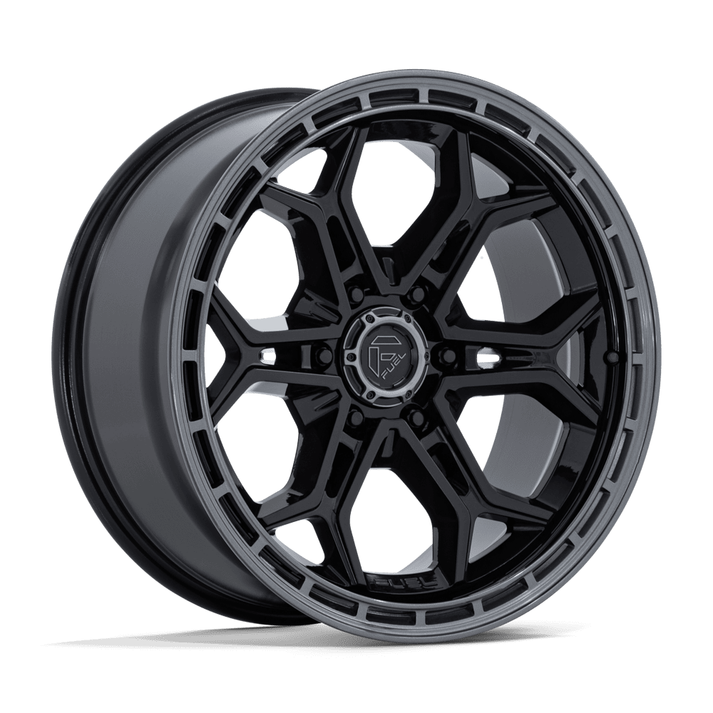 Fuel HEATHEN Gloss Black Gloss Gunmetal Lip wheel view 4