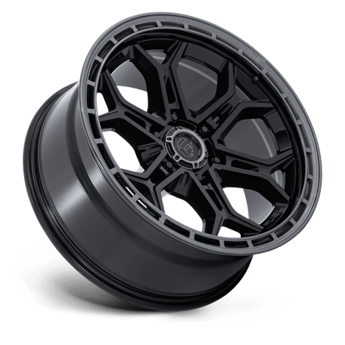 Fuel HEATHEN Gloss Black Gloss Gunmetal Lip wheel view 2