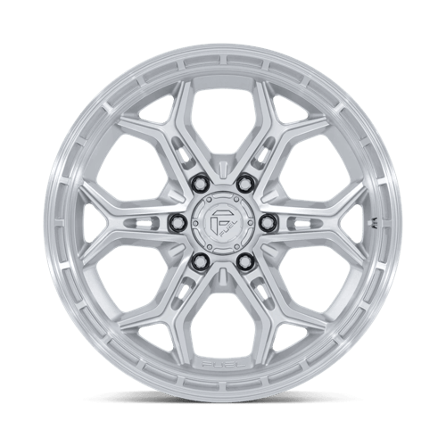 Fuel HEATHEN Gloss Silver W/ Machined Face wheel view 3