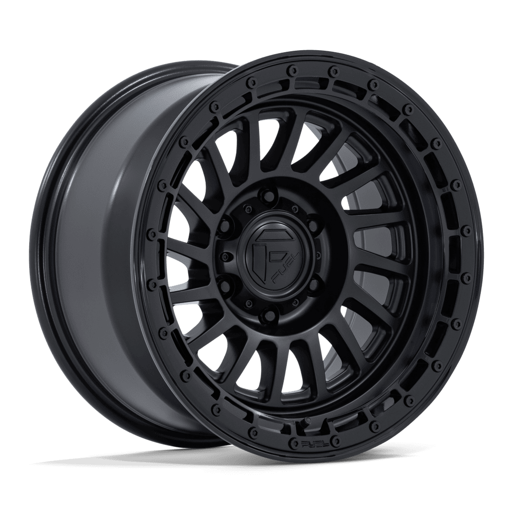 Fuel HAVOC Matte Black W/ Gloss Black Lip wheel view 4