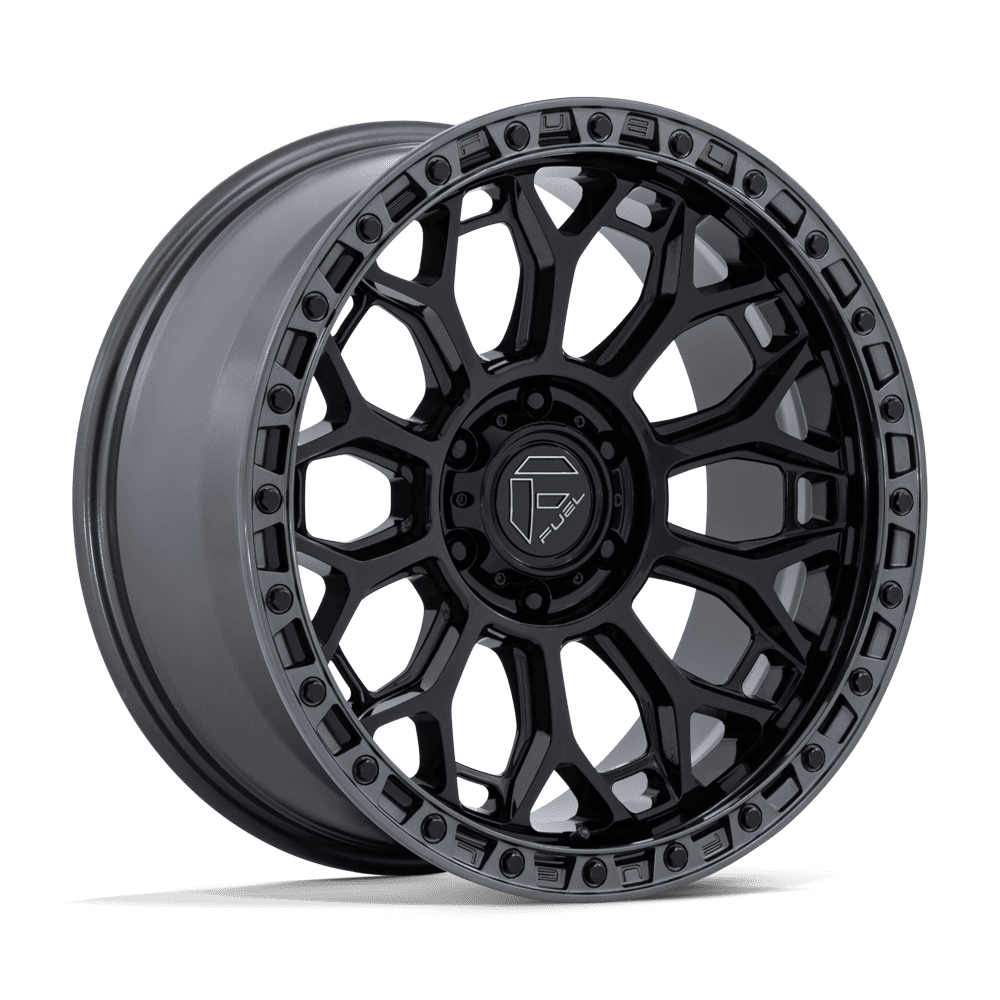 Fuel TALON Gloss Black W/ Gunmetal Lip wheel view 3