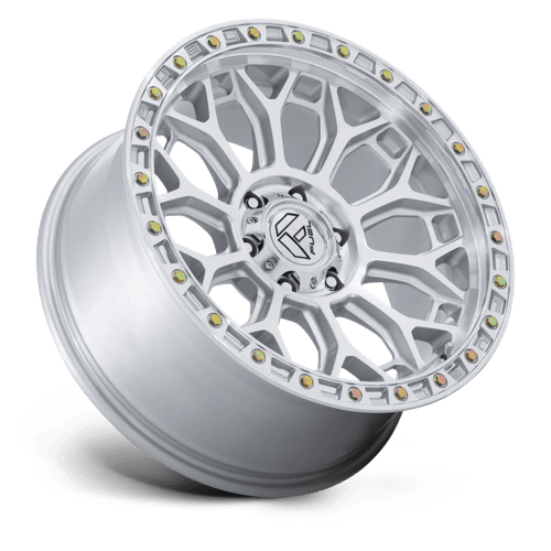 Fuel TALON Gloss Silver W/ Machined Face wheel view 2