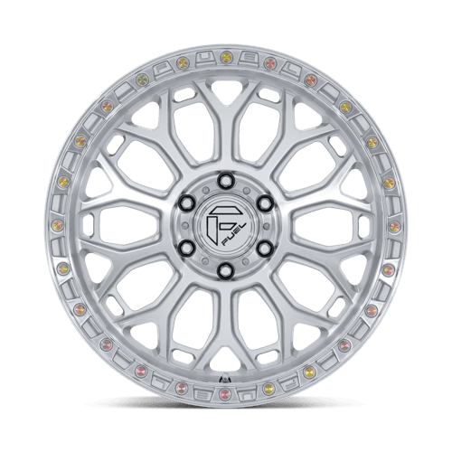 Fuel TALON Gloss Silver W/ Machined Face wheel view 3