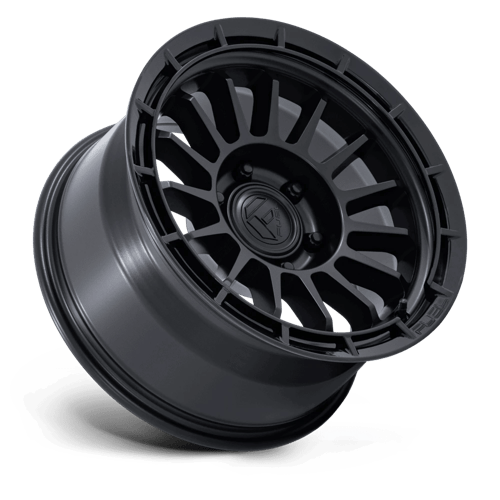 Fuel ASCEND Matte Black W/ Gloss Black Lip wheel view 2