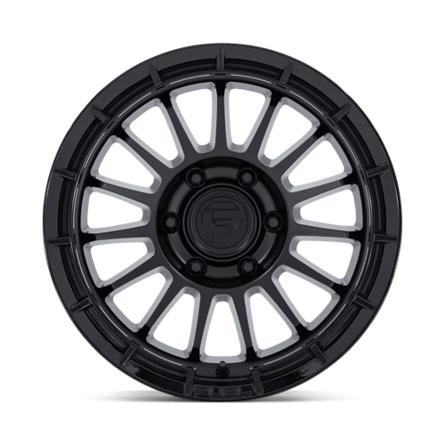 Fuel ASCEND Matte Black W/ Gloss Black Lip wheel view 3