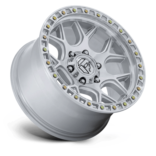 Fuel PUMA Gloss Silver W/ Machined Face wheel view 2