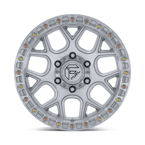 Fuel PUMA Gloss Silver W/ Machined Face wheel view 3