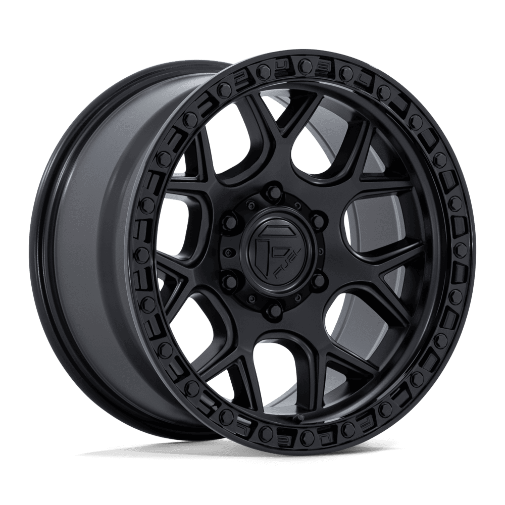 Fuel PUMA Matte Black W/ Gloss Black Lip wheel view 4