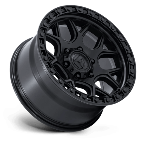 Fuel PUMA Matte Black W/ Gloss Black Lip wheel view 2