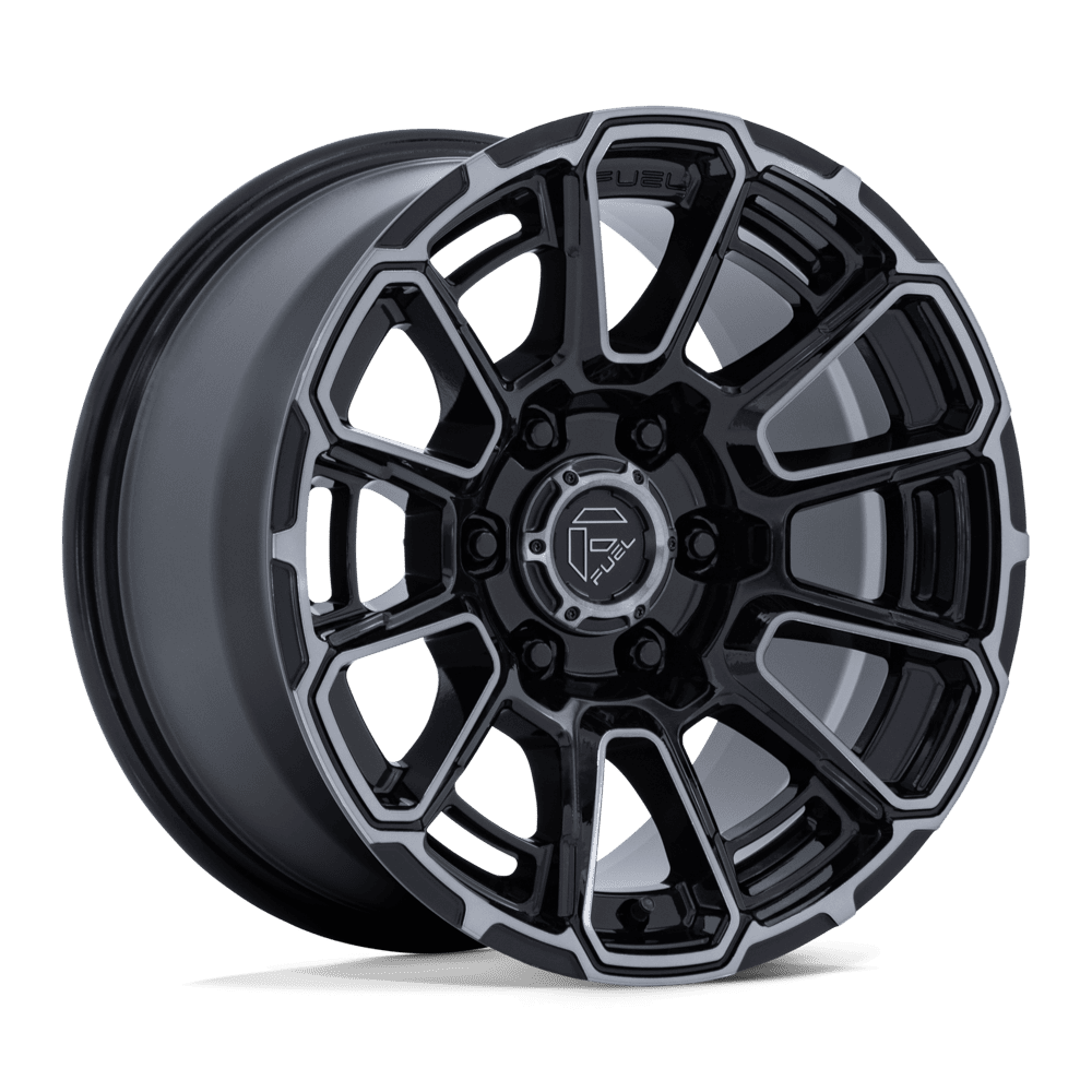 Fuel FOXHOUND Gloss Black Dark Tinted Clear wheel view 4