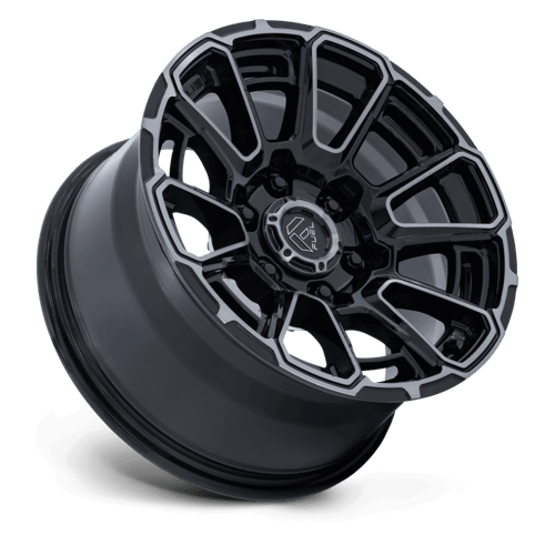 Fuel FOXHOUND Gloss Black Dark Tinted Clear wheel view 2