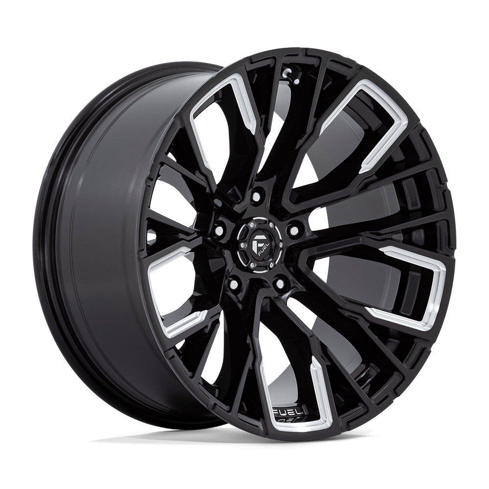Fuel REBAR Gloss Black Milled Wheels