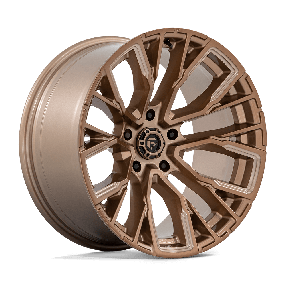 Fuel REBAR Platinum Bronze Milled Wheels