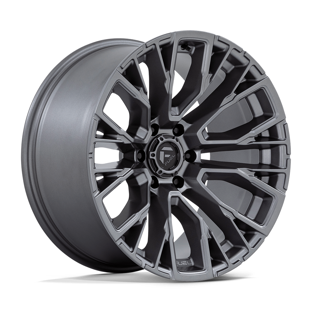 Fuel REBAR Matte Gunmetal wheel view 4