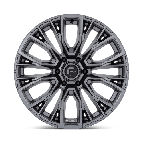 Fuel REBAR Matte Gunmetal wheel view 3