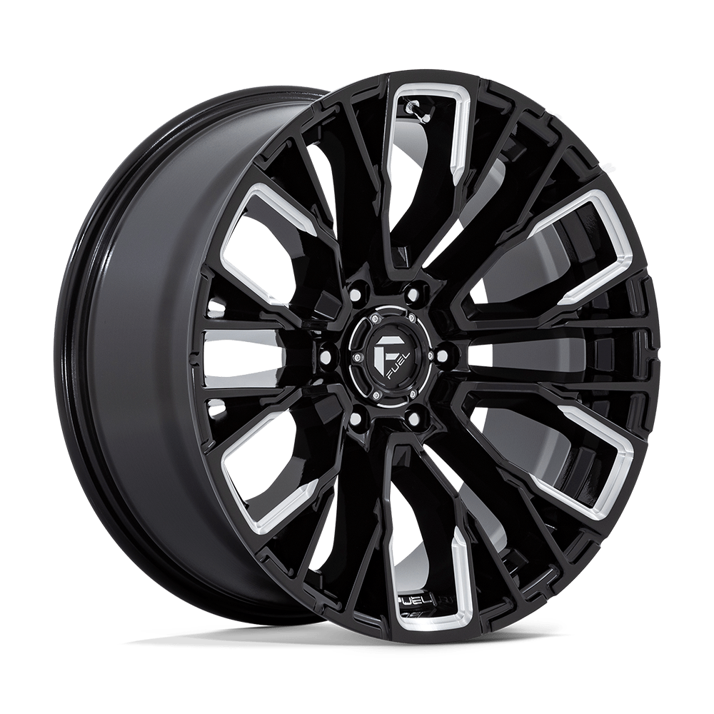 Fuel REBAR Gloss Black Milled Wheels