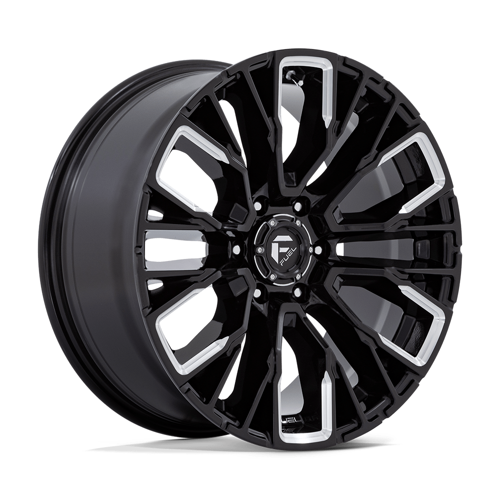 Fuel REBAR Gloss Black Milled Wheels