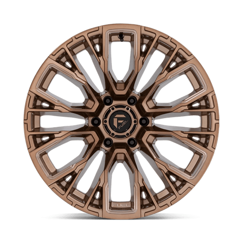 Fuel REBAR Platinum Bronze Milled wheel view 3