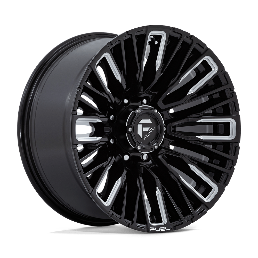 Fuel REBAR Gloss Black Milled Wheels