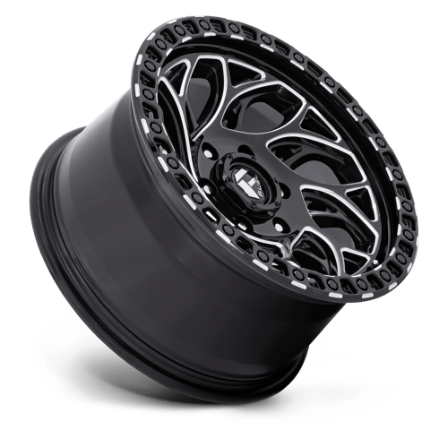 Fuel RUNNER OR Gloss Black Milled wheel view 2