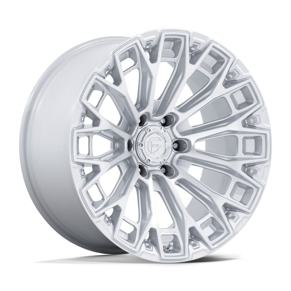 Fuel TRAX Gloss Silver W/ Machined Face wheel view 4