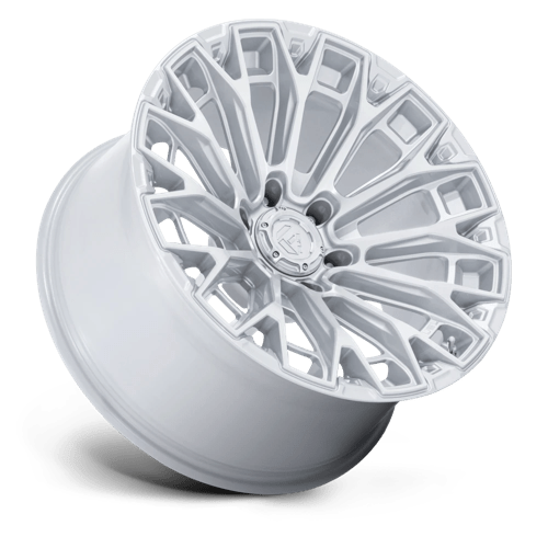 Fuel TRAX Gloss Silver W/ Machined Face wheel view 2