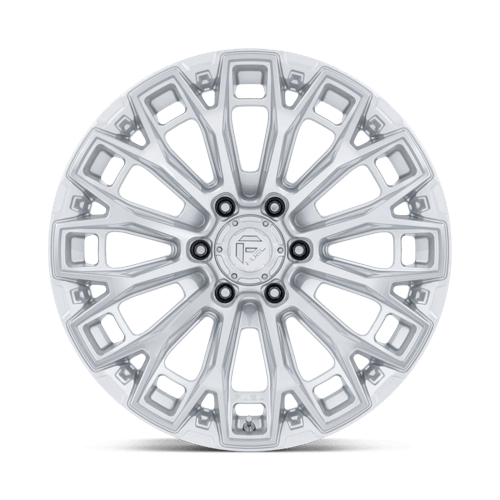 Fuel TRAX Gloss Silver W/ Machined Face wheel view 3