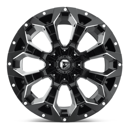 Fuel ASSAULT Gloss Black Milled wheel view 3