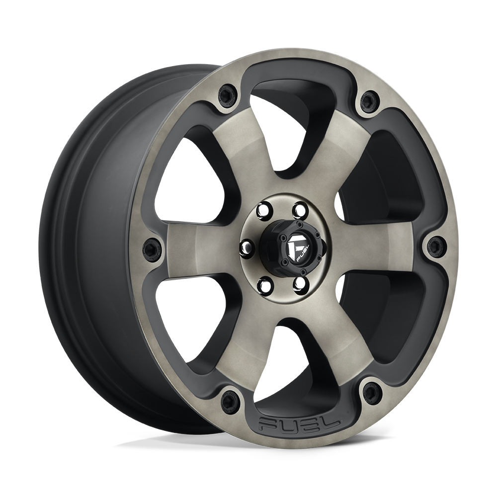 Fuel BEAST Matte Black Double Dark Tint wheel view 4