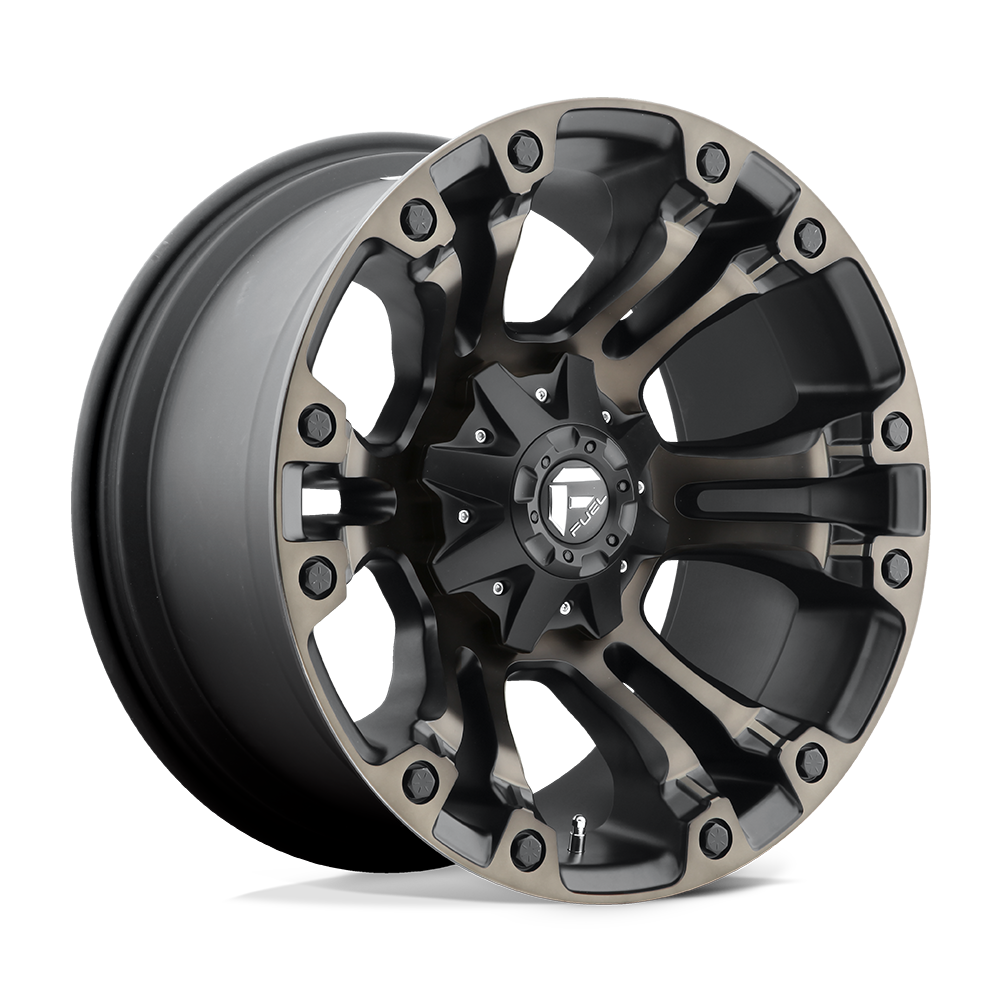 Fuel VAPOR Matte Black Double Dark Tint wheel view 4