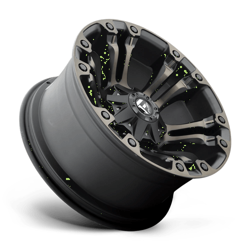 Fuel VAPOR Matte Black Double Dark Tint wheel view 2