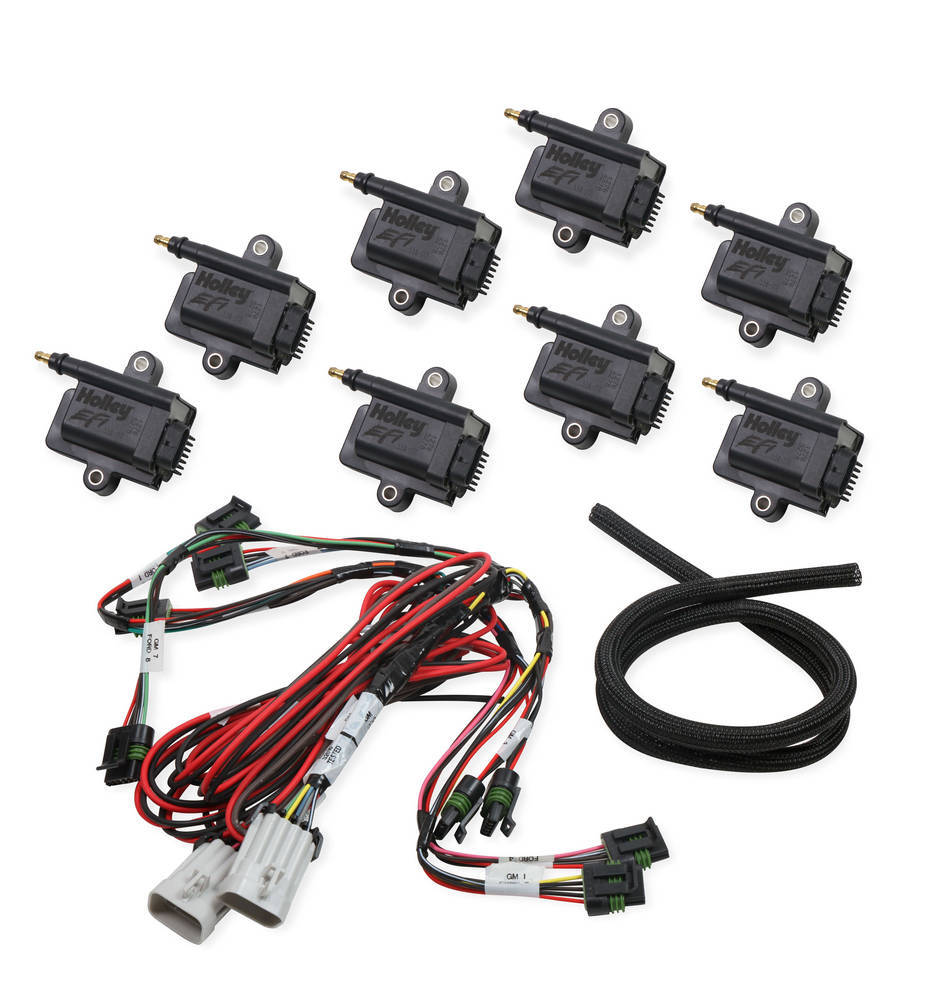 Holley Coil-Near-Plug Smart Coil Kit - V8 Big Wire