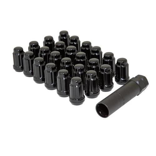 6LUG 12-1.50 SPLINE WIK+LOCKS ALL BLK