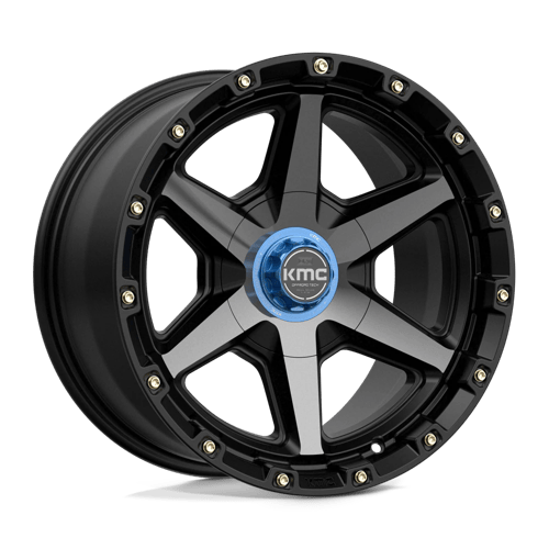 KMC TEMPO Satin Black W/ Gray Tint wheel view 2