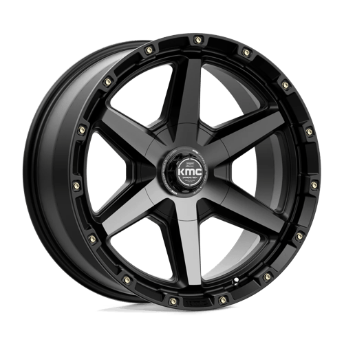 KMC TEMPO Satin Black W/ Gray Tint wheel