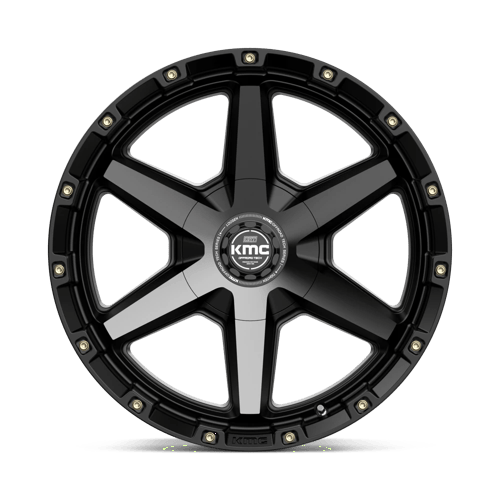 KMC TEMPO Satin Black W/ Gray Tint wheel view 3