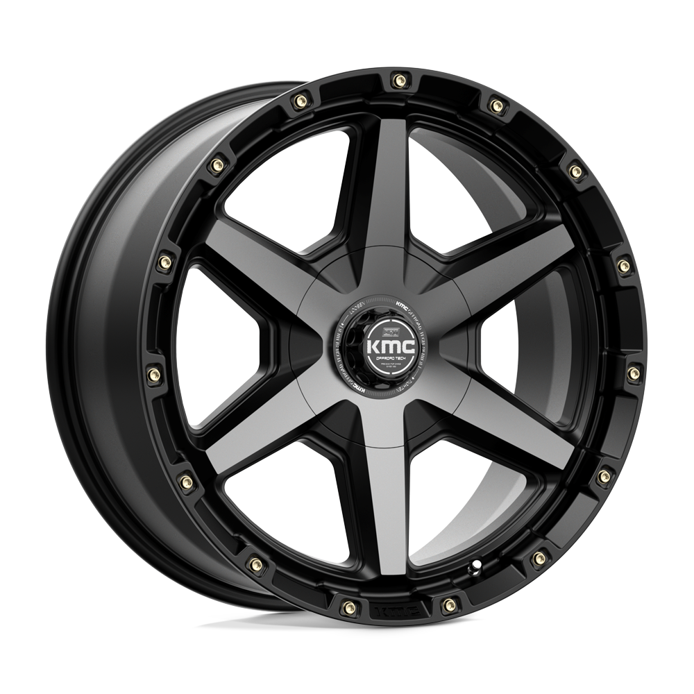 KMC TEMPO Satin Black W/ Gray Tint Wheels