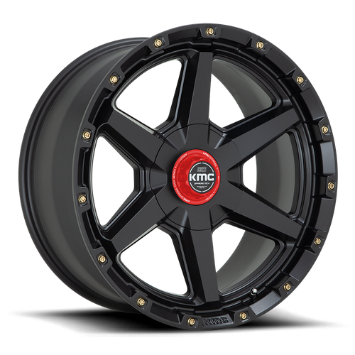 KMC TEMPO Satin Black wheel view 3