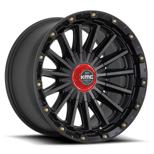 KMC SIGNAL Satin Black W/ Gray Tint wheel view 2