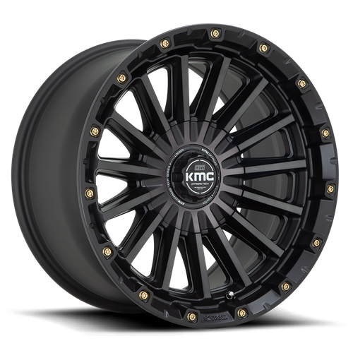 KMC SIGNAL Satin Black W/ Gray Tint wheel