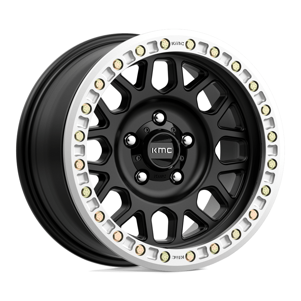 KMC GRENADE DESERT BEADLOCK Satin Black Wheels