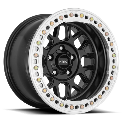 KMC GRENADE CRAWL BEADLOCK Satin Black wheel