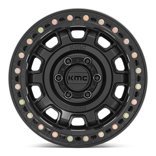 KMC TANK BEADLOCK Satin Black wheel view 3