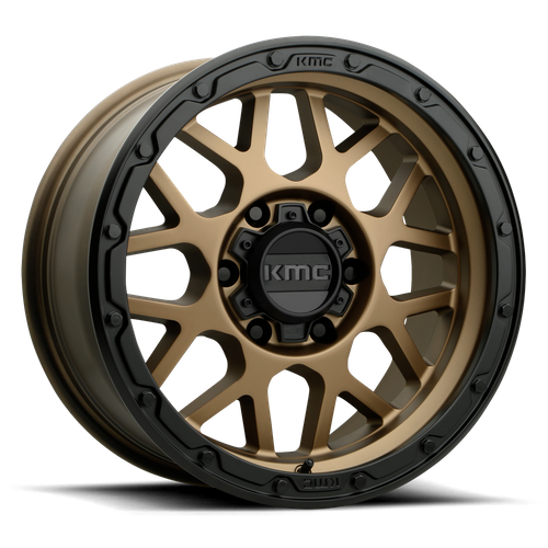 KMC GRENADE OFF-ROAD Matte Bronze W/ M-Black Lip wheel