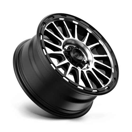 KMC IMPACT Satin Black Machined wheel view 2