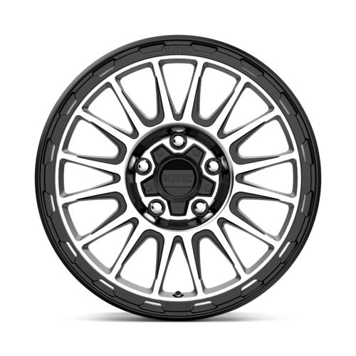 KMC IMPACT Satin Black Machined wheel view 3